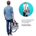 thumbnail image 4 of FORMRS Insulated Cooler Bag 24 Cans Capacity Soft Leakproof Lunch Box with Side Pockets, Cartoon Otters Pattern, 4 of 7