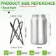 thumbnail image 3 of Uxcell 2-Pack Soportes Geométricos para Plantas Aéreas, Soporte de Metal Moderno 1014 para Pequeñas Plantas de Interior y Exterior [Blanco, Negro, 3.9" H], 3 of 6