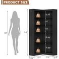 thumbnail image 5 of Studyset Corner Bookshelf Farmhouse Corner Bookcase 71.8'' Tall Bookcase, L-Shaped Large Display Shelf 5 Tier L-Shaped Bookshelf Large Shelf w/Anti-Tipping Kit, Bookcases with Storage Heavy Duty, 5 of 5