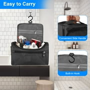 TSV Hanging Toiletry Bag, Waterproof Cosmetics Bag, Bathroom Dopp Kit, Shaving Bag for Men