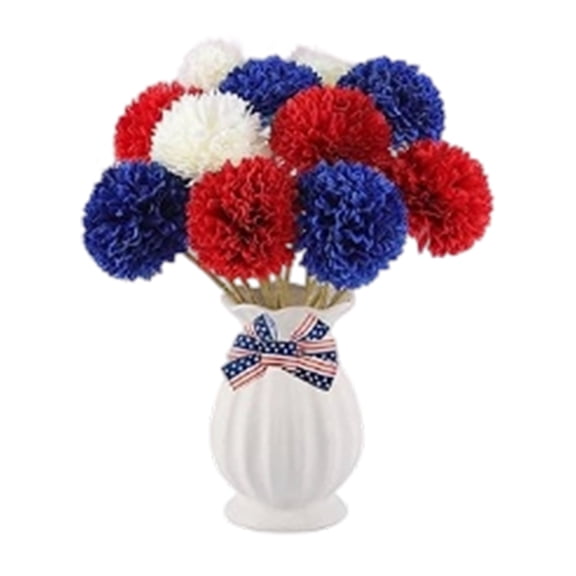 Clearance Under $3 Artificial Flower Artificial Flower Knit For Living Room Vase Filler Wedding Arch Arrangement Blue (1Pc)
