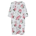 thumbnail image 4 of English Rose Sleepshirts For Sleeping Travels Loose Sleepdress Pajama Dress Soft Nightdress Sleepwear, 4 of 7
