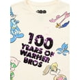 thumbnail image 2 of Warner Bros Girls Tie Front Bugs Bunny Superhero Sequin Tee, Sizes 4-16, 2 of 3