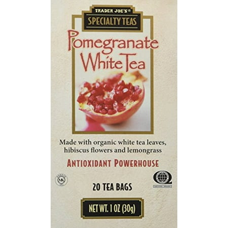 - Trader Joe's Pomegranate White Tea, 20 Tea Bags (Pack of 4)