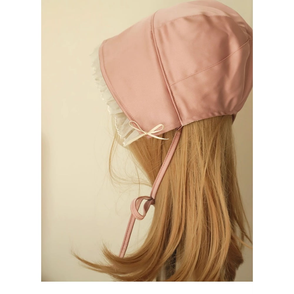 Vintage Victorian Style Bonnet Hat for Women，Retro and Chic Basin Hat for Cute Girls and Lolita Cosplay
