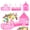 Pink, variant on Yexmas 3 in 1 Kids Ball Pit with Play Tent and Play Tunnel, Kids Pop Up Tent for Indoor Outdoor, Toys for Boys Girls Babies Toddlers Playhouse