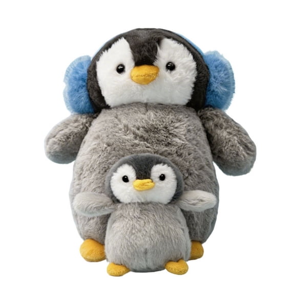Mundo de Pinguinos Regordetes Animal de Peluche Madre E Hijo Pinguino Muñeco de Peluche Juguete Silla Sofá Decorativo