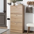 thumbnail image 3 of GUTALOR 3-Drawer Shoe Storage Cabinet, 3-Tier Wood Shoe Rack Storage Organizer for Entryway, 3 of 9