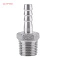 thumbnail image 2 of Cergrey Acier Inoxydable SS304 Raccord de Tuyau de Filetage Mâle Raccord de Queue de Tuyau de Barbillon BSP 1/8 3/4, Adaptateur de Barbillon, Adaptateur de Tuyau, 2 of 3