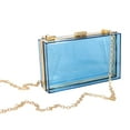 thumbnail image 1 of Trayknick Crossbody Bag Transparent Square Solid Storage Acrylic Multipurpose Messenger Bag for Outdoor Sky Blue, 1 of 13