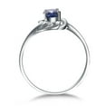 thumbnail image 2 of Solitaire Sapphire Engagement Ring on 10k White Gold on Sale, 2 of 2
