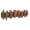 Walnut, variant on Cherry Solid Wood Wall Mounted Coat Rack With 7 Flip-Down Hooks
