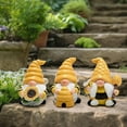 thumbnail image 4 of Hodao 3 PCS Bumble Bee Spring Gnome Figurines Decorations Honey Bee Elf Ornaments World Bee Day Decor Gifts for Home, Porch, Yard, Flower Bed Outdoor Garden Decor Gifts for Women, Mom, 4 of 8