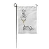 SIDONKU Clip Cute Baby Narwhal Valentine's Day Congratulation and More for Your Stuff Garden Flag Decorative Flag House Banner 28x40 inch