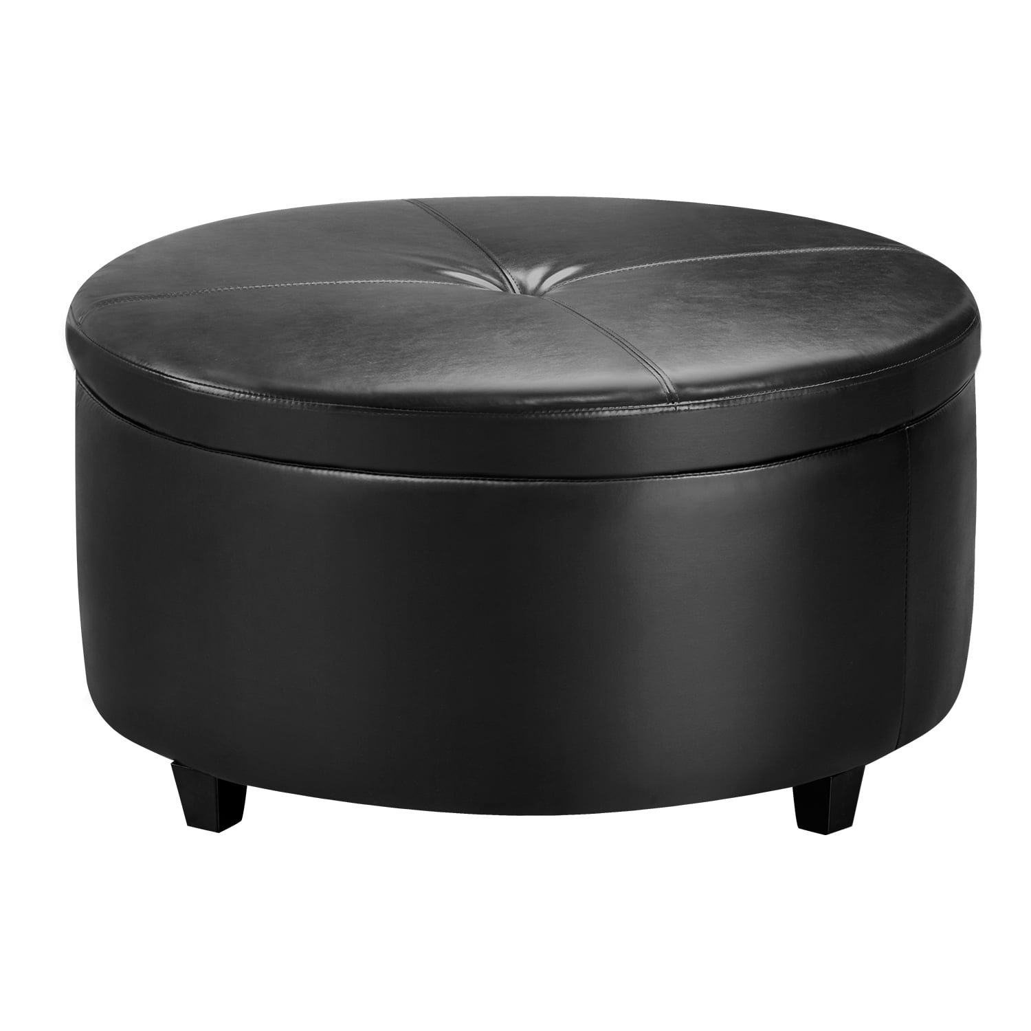 faux leather foot stool