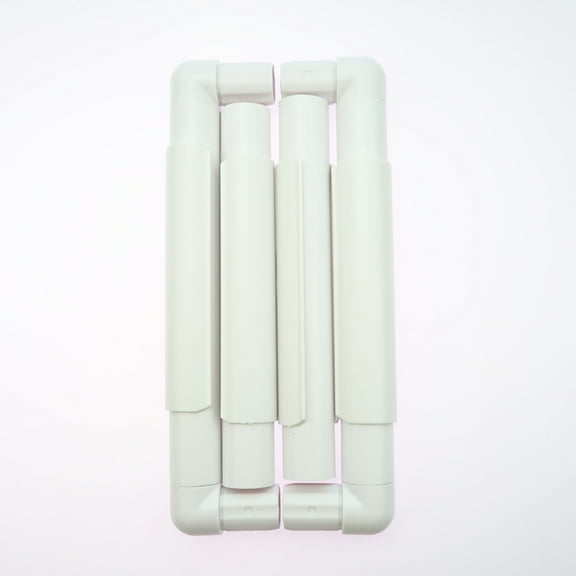 MLINS White Durable Plastic Embroidery Frame for Quilting Cross Stitch Lightweight Easy to Use 20.3x20.3cm