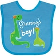 thumbnail image 3 of Inktastic Granny Boy Grandson Dinosaur Boys Baby Bib, 3 of 4