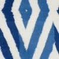 thumbnail image 6 of 4â€™ x 6â€™ Ivory and Blue Diamond Area Rug, 6 of 15
