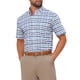 thumbnail image 5 of CAMISAS CHIC para HOMBRE, con cuello puntiagudo, de manga corta, a cuadros, con botones, camisa de vestir, L, blanca y azul marino, 5 of 6