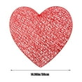 thumbnail image 3 of JVBTVB Valentine'S Day Placemats Set Of 1, 15X15 Inch Pvc Heart-Shaped Table Mat With Rose Pattern, Waterproof Non-Slip Dining Mat For Holiday Kitchen Table, Anniversary & Romantic Dinner Decor, 3 of 6