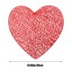 thumbnail image 3 of Manteles individuales con forma de corazón para San Valentín | Manteles de PVC antideslizantes para mesa | 38 x 38 cm, rojos o plateados, para decoración de cocina y comedor, 3 of 6