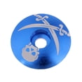 thumbnail image 2 of Bicicleta De Aleación De Aluminio Threadless Stem Headset Top Cap Cover Blue Skull Sunnimix Tapa superior para auriculares de bicicleta, 2 of 8