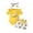 Glisme299-Yellow, variant on Glisme Casual Girls Clothing Set Short Sleeve Floral Cartoon Prints Romper Bodysuit Shorts Outfit Size 9-12 Months Yellow Outfits Set For Girl