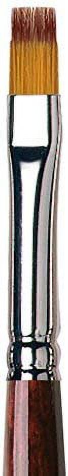 Da Vinci Vario Tip Series 1385 Watercolor Synthetic Flat Paint Brush, Size 6 (1381-6)