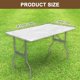 thumbnail image 3 of Uxcell 39.3"x27.5" Mantel de Plástico Rectangular, Fundas de Mesa Ajustadas Impermeables para Picnic/Camping/Aire Libre [Transparente], 3 of 6
