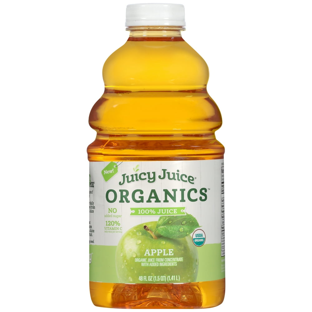 Juicy Juice 100 Organic Juice, Apple, 48 Fl Oz