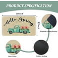 thumbnail image 2 of Spring Doormat, 30 X 17 Inch, Non Slip Rubber Mats, Floral Truck Hello Design, Indoor Outdoor Entrance Patio Floor Mat, Durable, Water Resistant, Washable, 2 of 6