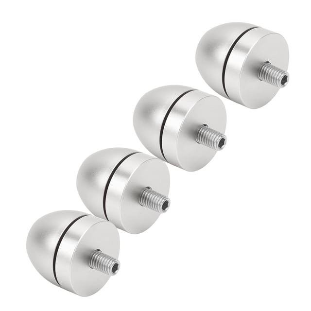 Base Pads, Speaker Isolation Stand Feet Set Aluminum Alloy Base Pads Audio Shock Absorption Pads