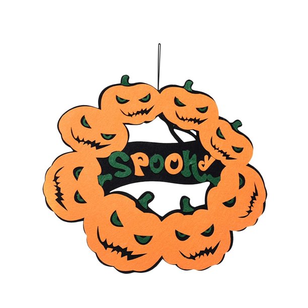 Placa decorativa para puerta de Halloween Colgantes para la puerta principal Calabazas de Halloween Divertido colgante de Halloween Tejido no tejido Adorno para la puerta