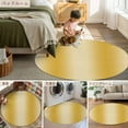 thumbnail image 6 of Yellow Ombre 8ft Round Rug, Farmhouse Yellow Gradient Modern Art Non-Skid Rubber Backing Large Area Rugs - Living Room Bedroom Home Office, Indoor Floor Mat Carpets Washable Rug, 6 of 9