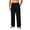 Black, variant on Cmfcve Mens Work Trousers Vintage Casual Suit Dress Pants Old Money Pleated Baggy Wide Leg Business Pants