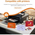 thumbnail image 3 of 10 Assorted Colors Blank Cards and Envelopes 4 x 6 Heavyweight Folded Cardstock and A4 Printable Envelopes Self Seal 20 packs for Christmas, Wedding Invitations, Thank You Cards, Birthday, 3 of 3