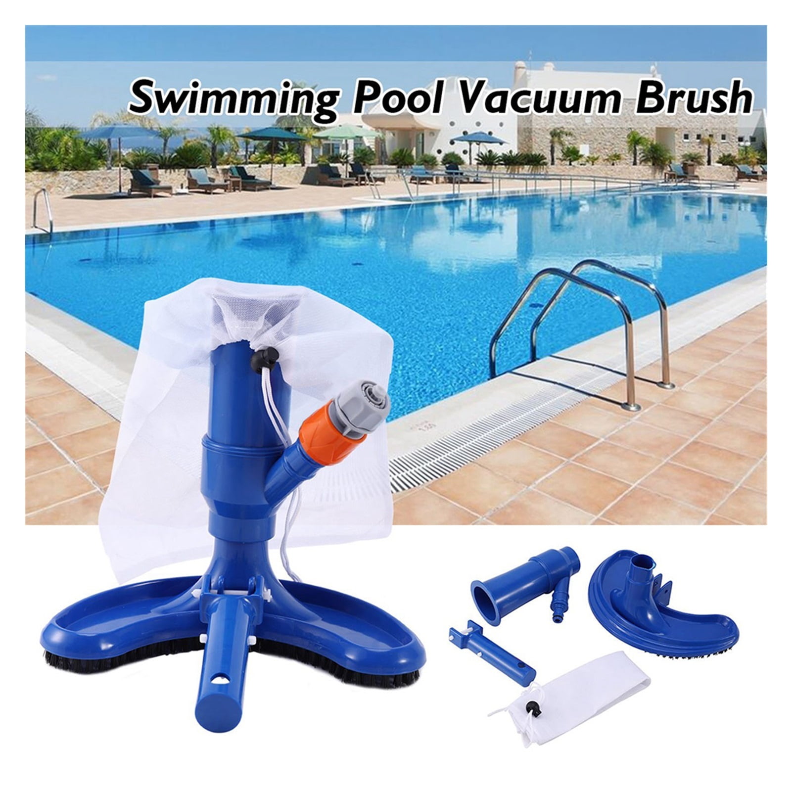 1set Swimming Pool Vacuum Cleaner Cleaning Robot Clean Electrical Spa Tub Tool Kit Pool Suction Machine Portable Pool Cleaning ,Great Suction Power