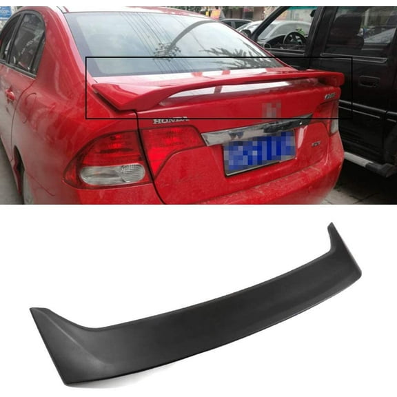 CCIYU Black ABS Rear Spoiler Wing for 2006 2007 200 2009 2010 2011 for Honda Civic Stylish Trunk Spoiler Wing