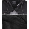 thumbnail image 4 of Boy’s Soft Sherpa Lined Juniors Youth Fleece Sweater Kids Zipper Hoodie Jacket (HR1223 Dark Grey, M(14-16 ), 4 of 4