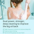 thumbnail image 4 of Brosse de Douche Électrique Rechargeable, Autolaveuse Rotative à Longue Poignée, Adaptée à l'Exfoliation du Corps, Imperméable et Antidérapante avec 4 Types de Têtes de Brosse, 4 of 5