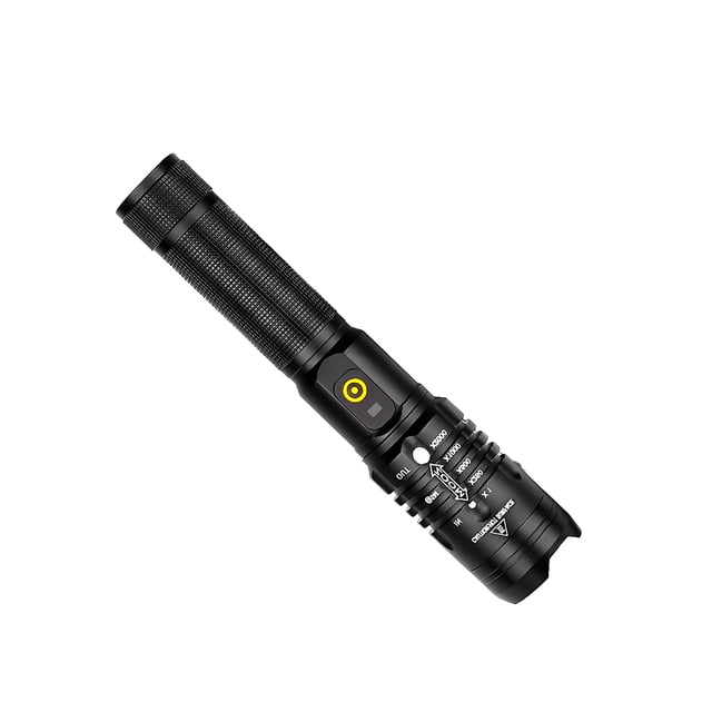Sonducket Linterna de carga rápida, duradera, antideslizante, Micro lámpara, pantalla de alimentación, de gran capacidad, iluminación Estufas de camping Tipo 2 Sonducket OD029728-02