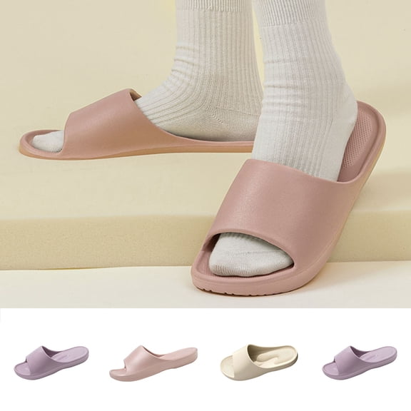 BRGZLK EVA Arch Support Massage Slippers For Women Summer Home Bathroom Non Slip Breathable Ergonomic Comfortable Indoor Outdoor Casual