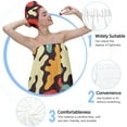 thumbnail image 5 of Colevkie Women 2 Pcs Soft Bath Wrap Set Bath Towel & Hair Drying Cap Quick Drying Adjustable Beach Towel Shower Cap Polyester for Bathroom Sauna Spa Printed Abstract Style Pattern, 5 of 7