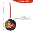 thumbnail image 3 of Sikiie Tennis Ball In Fire1 Acrylic Christmas Ornament Pendant Christmas Ornaments Hanging Ornament for Christmas Winter New Year Party -Round Shape, 3 of 7