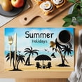 thumbnail image 2 of Palm Trees Silhouette Placemats Set of 12 Summer Coastal Vacation Place Mats Indoor Wipeable Table Mats Washable Cloth Dining Table Placemats for Kitchen Holiday Party Home Decor 13x19 Inch, 2 of 9