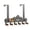 B, variant on Over The Door Hooks Coat Rack Wall Mounted Decorative Metal Hanger Wall Art Decor Key Holder with 6 Hooks for Coat, Towel, Hat, Bag, Bathroom Home Kitchen Office