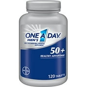 6 Pack - One A Day Men's 50 Plus Advantage Multi-Vitamins, 120 Each
