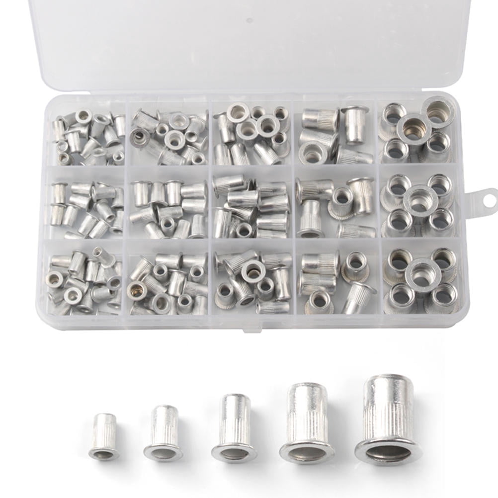 KONTONTY 150Pcs Threaded Rivet Nuts Kit for Industrial Assembly and , Fasteners