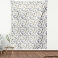 thumbnail image 3 of Ambesonne Floral Fabric by the Yard Upholstery, Blossoming Wild Flowers, 2 Yards, White Yellow Purple, 3 of 4