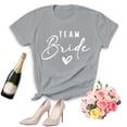 thumbnail image 3 of Women Bride Shirt Team Bride Shirts Party Shirts Bridal Party T-Shirt Bridesmaid Proposal Gift, 3 of 4